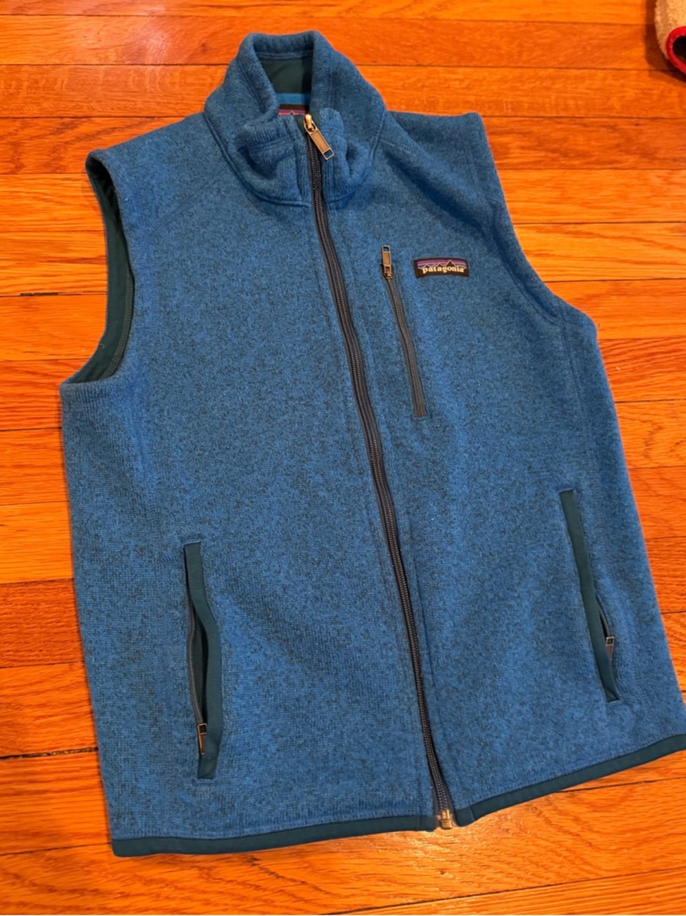 Patagonia Teal Blue Full-Zip Fleece Jacket (Men’s XS, fits like Women’s S)